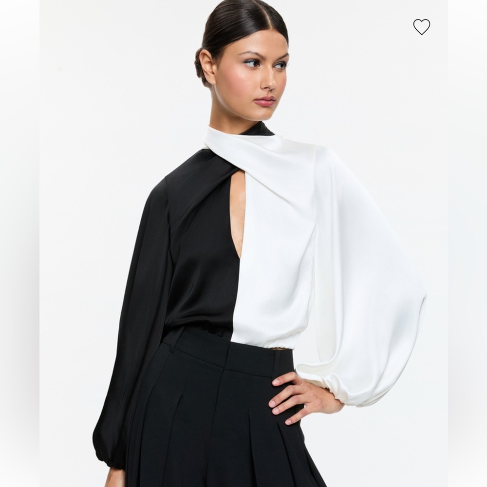 Alice + Olivia Mahogany Crop Top